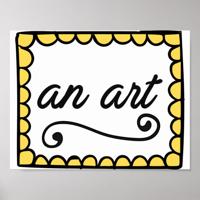 Eine Kunstdruckerei Poster (Vorne)