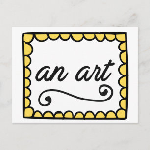 Eine Kunstkarte Postkarte