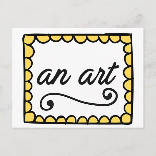 Eine Kunstkarte Postkarte (Vorderseite)