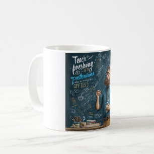 Eine künstlerische Illustration einer Lehrerin Kaffeetasse