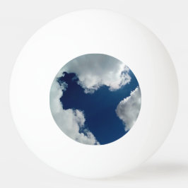 Eine Kurve in den Wolken Tischtennisball