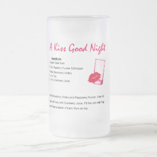 Eine Kuss-gute Nacht Mattglas Bierglas