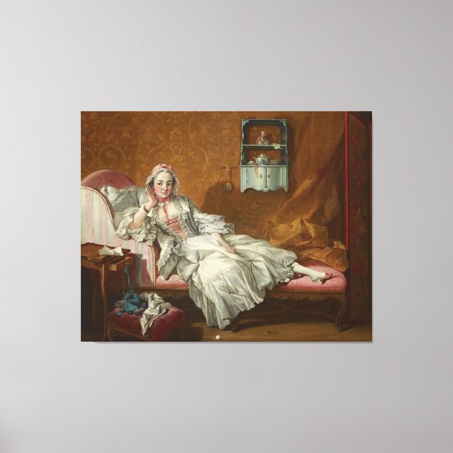 Eine Lady am Tag Leinwanddruck (Vorderseite)