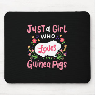 Eine Lady, die Guinea Liebe Schweine Mousepad