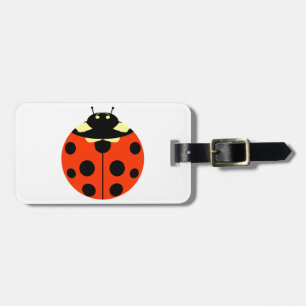 Eine Ladybug Gepäckanhänger