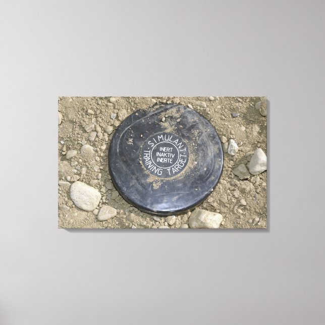 Eine Landmine mit Simulation Leinwanddruck (Vorderseite)