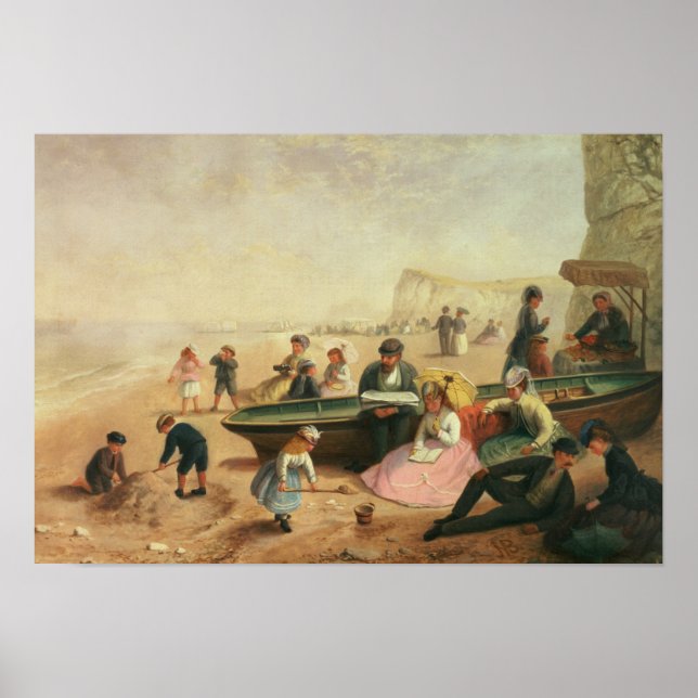 Eine Landschaft am Meer Poster (Vorne)