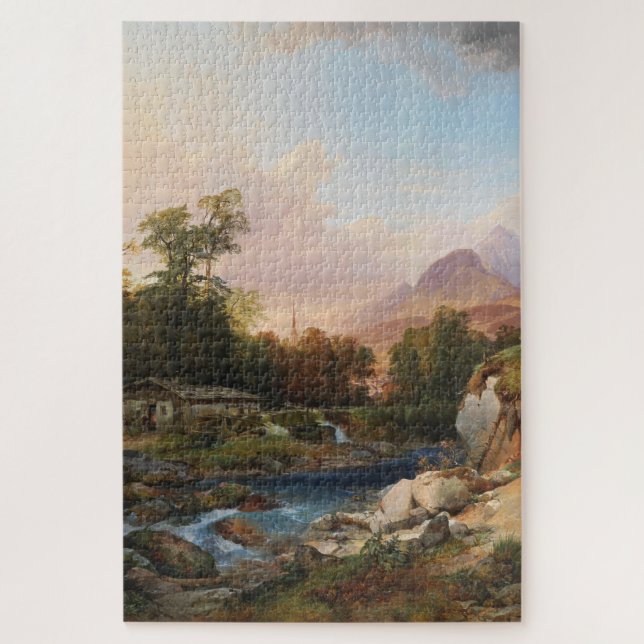 Eine Landschaft mit einer Schmiede (Vertikal)