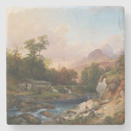 Eine Landschaft mit einer Schmiede Steinuntersetzer