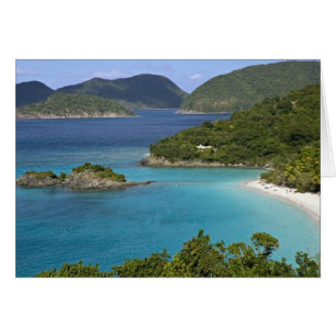 Eine Landschaft von Caneel Bay von einer Straße au