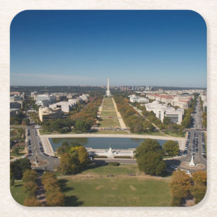 Eine Landschaftsansicht des Washington DC Rechteckiger Pappuntersetzer