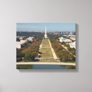 Eine Landschaftsansicht von Washington DC Leinwanddruck