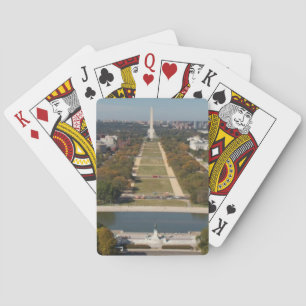 Eine Landschaftsansicht von Washington DC Spielkarten
