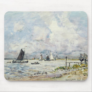 Eine Landungs-Bühne auf dem Escaut, 1866 Mousepad
