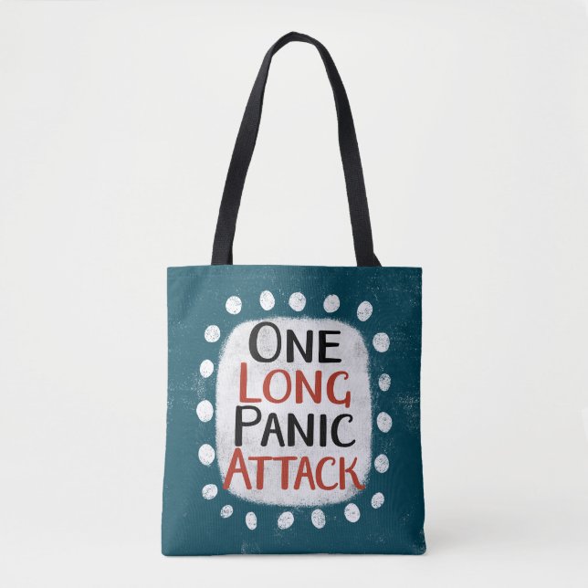 Eine lange Panikattacken-Tasche Tasche (Vorderseite)