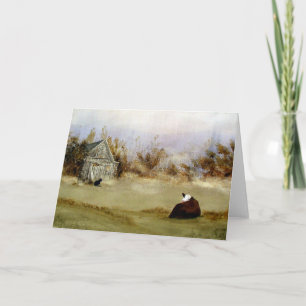 Eine lange Wartezeit-Gruß-Karte Karte