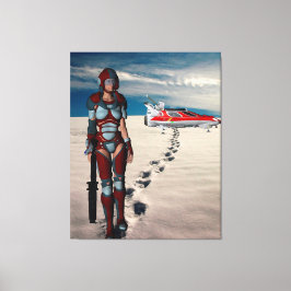 Eine lange Zuhause Leinwanddruck