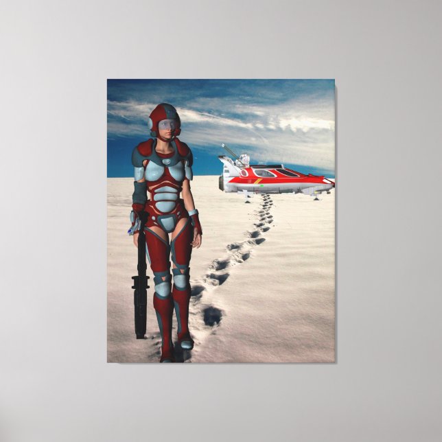 Eine lange Zuhause Leinwanddruck (Vorderseite)