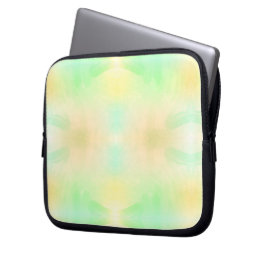 Eine Laptop-Hülle mit einem pastellfarbenen Aquare Laptopschutzhülle