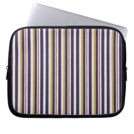 Eine Laptop-Hülle mit farbenfrohen vertikalen Stre Laptopschutzhülle
