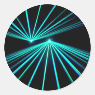 Eine Lasershow Runder Aufkleber