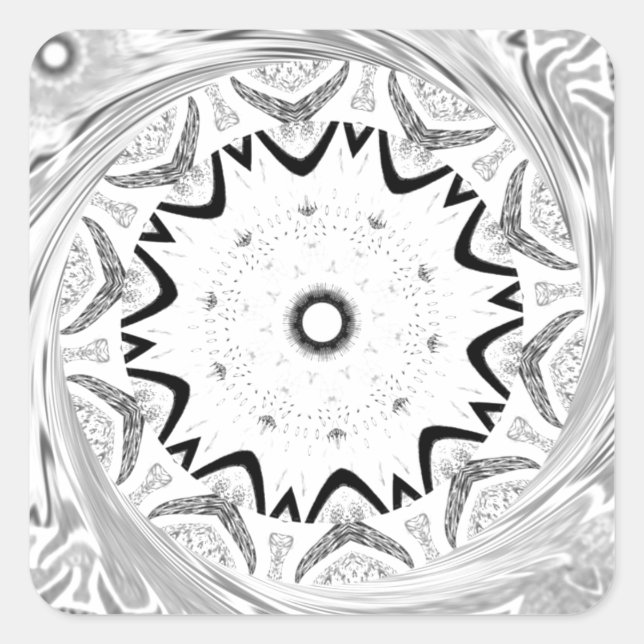 Eine lebendige afrikanische Kultur: Eine rosa und  Quadratischer Aufkleber (Vorderseite)