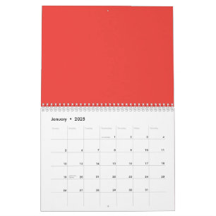 Eine lebendige Anzeige von Farbübergängen von tief Kalender