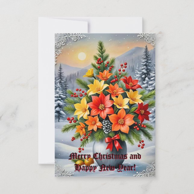 Eine lebendige Blume Einladung (Vorderseite)