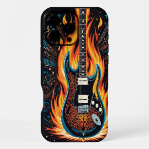 Eine lebendige Gitarre in einem leidenschaftlichen iPhone 16 Pro Max Hülle