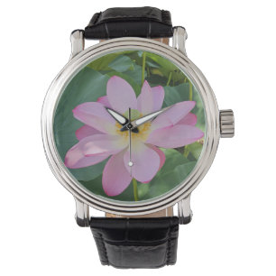 Eine lebendige Lotus-Blume Armbanduhr