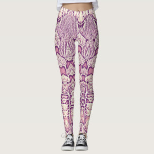 Eine lebendige rosa Textur "Ratti_Creative_Arts" Leggings