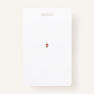 Eine lebendige rote Grafik mit kreativer Blüte Ausweis