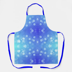 Eine lebendige Schürze mit einem blauen und aquafa