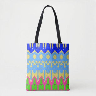 Eine lebendige, trendige, mehrfarbige nahtlose Tas Tasche