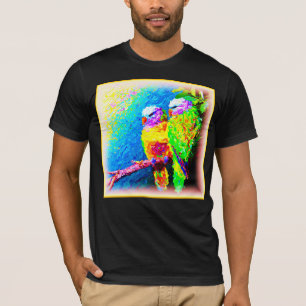 Eine lebendige und fröhliche Regenbogenvögel. Jetz T-Shirt