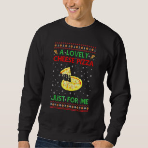 Eine leckere Käsempizza allein Kevin X Mas Zuhause Sweatshirt