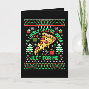 Eine leckere Käsepizza nur für mich Weihnachten Hä Karte