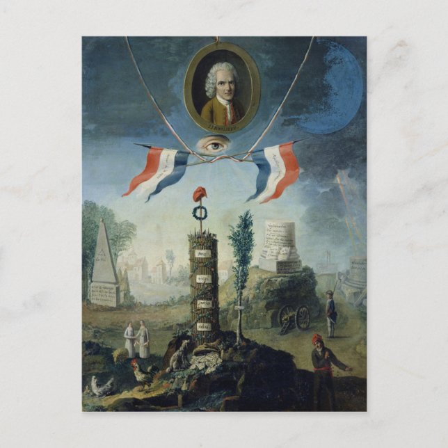 Eine Legorie der Revolution Postkarte (Vorderseite)
