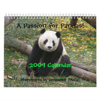 Eine Leidenschaft für Pandas! , tragen 2009, Pho… Kalender
