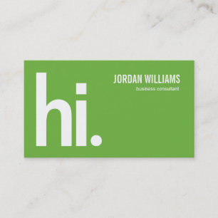 Eine leistungsstarke Hi - Modern Business Card - G Visitenkarte