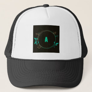 Eine Letter-gedruckte Text-Monogram-Trucker-Hutkap Truckerkappe