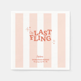Eine letzte Fling-Bachelorette Serviette