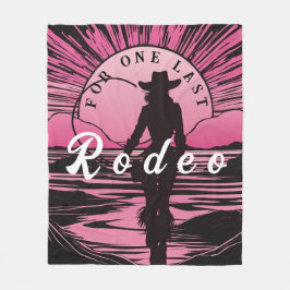Eine letzte Rodeo Bachelorette Fleecedecke