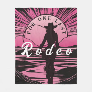 Eine letzte Rodeo Bachelorette Fleecedecke