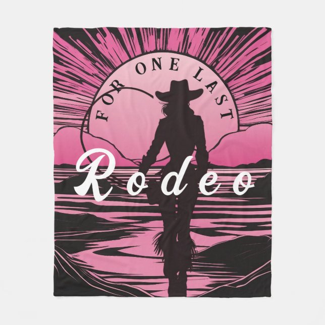 Eine letzte Rodeo Bachelorette Fleecedecke (Vorderseite)