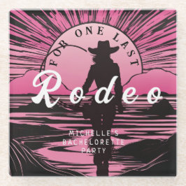 Eine letzte Rodeo Bachelorette Glasuntersetzer