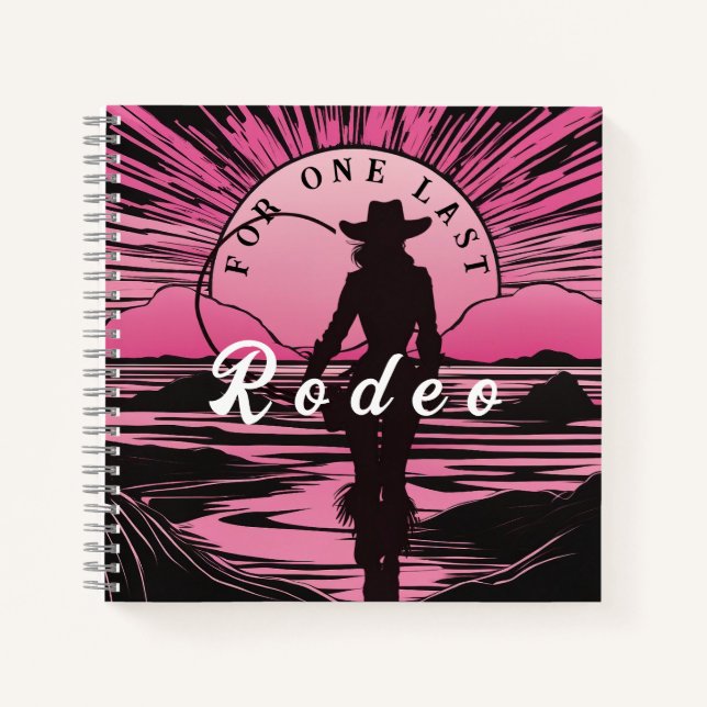 Eine letzte Rodeo Bachelorette Notizbuch (Vorderseite)