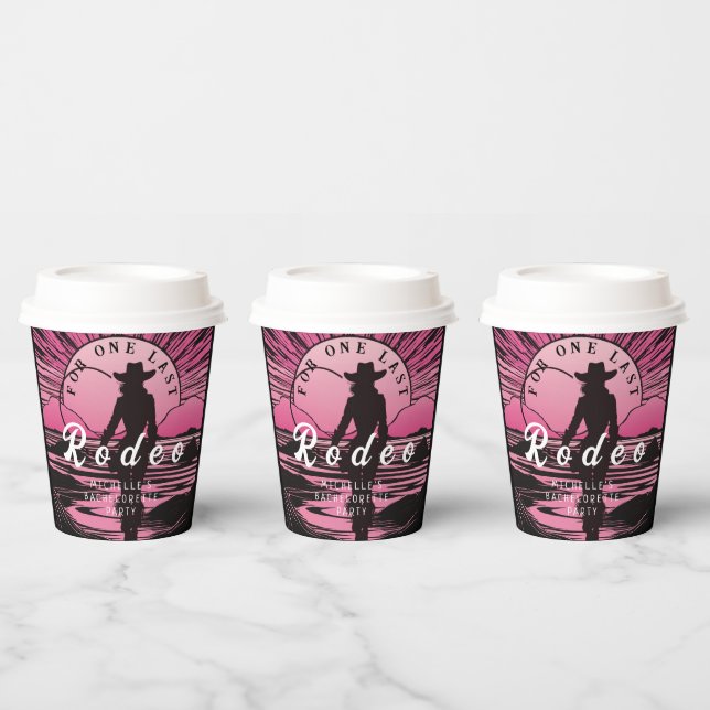 Eine letzte Rodeo Bachelorette Pappbecher (Multi)