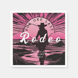 Eine letzte Rodeo Bachelorette Serviette