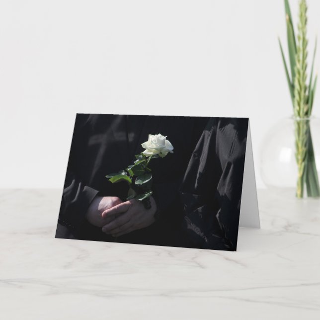 Eine letzte Rose Karte (Vorderseite)